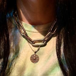 Manifest SLVR 001 Silver Stainless Steel Choker Necklace