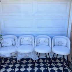 Set Of 4, Swivel Counter Height Stools