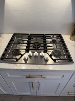 LG 30-in 5 burners Stainless steel Gas Cooktop