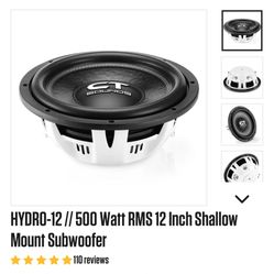 CT Sounds Hydro 12" Subwoofers
