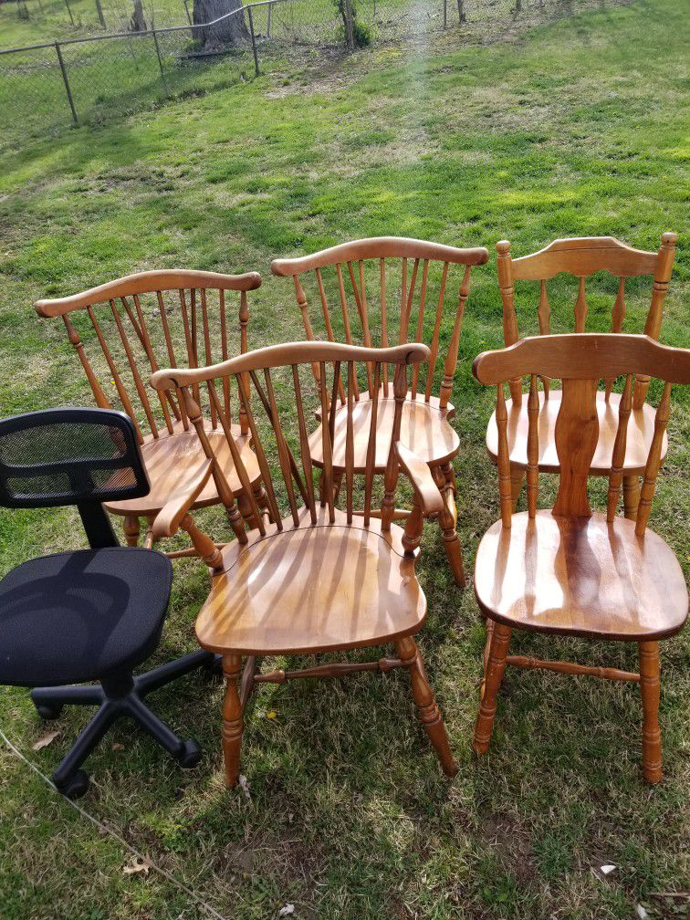 Wood Chairs 6
