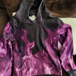 Mens Galaxy Print Hoodie Sweatshirt 