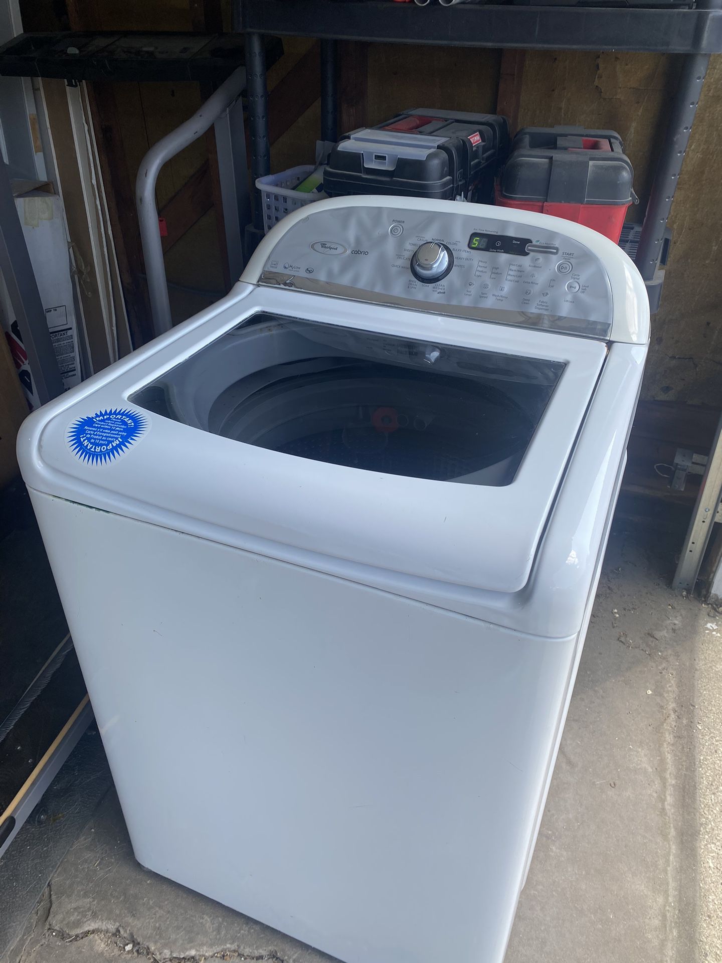 Washer And Dryer Whirlpool Cabrio 