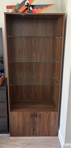 Wooden bookshelf