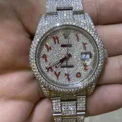 Rolex 41mm Datejust Diamonds VVS We Buy Watches Gold Silver Platinum Cuban Jesus Piece Mary 10k 14k 18k 24k 
