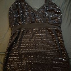 Black sequin top