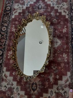 Large Heavy Ornate vintage Vanity tray