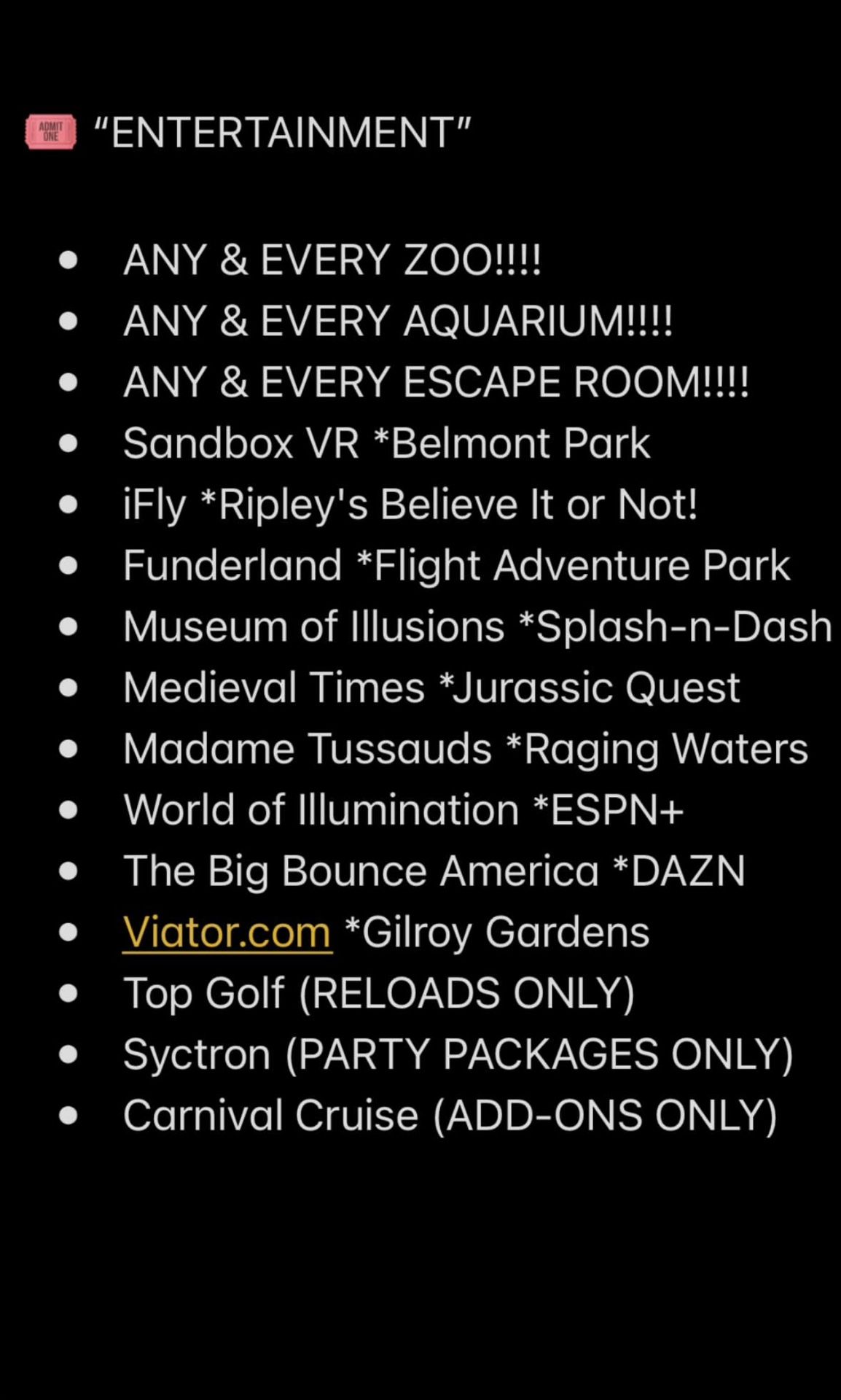 Island Water park tickets