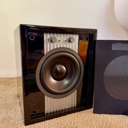 Sonance Sub 8 100 Compact Piano Gloss Black Subwoofer - Like New