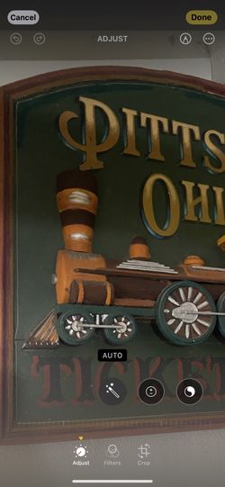 Vintage Pittsburgh Ohio Railroad Sign