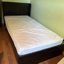 Twin Size Bed frame with Mattress 