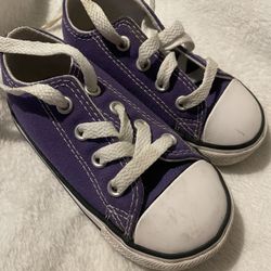 Purple Converse Shoes Size 6 