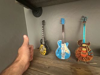 Miniature Grunge Rock Collectible Guitars - Dave Grohl & Soundgarden Set