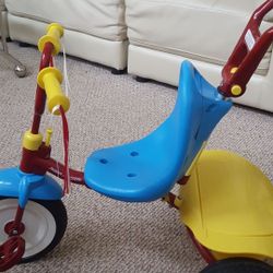Almost new fold to go toddler bicycle