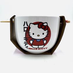 New Hello Kitty Ramen Bowl with Chopsticks