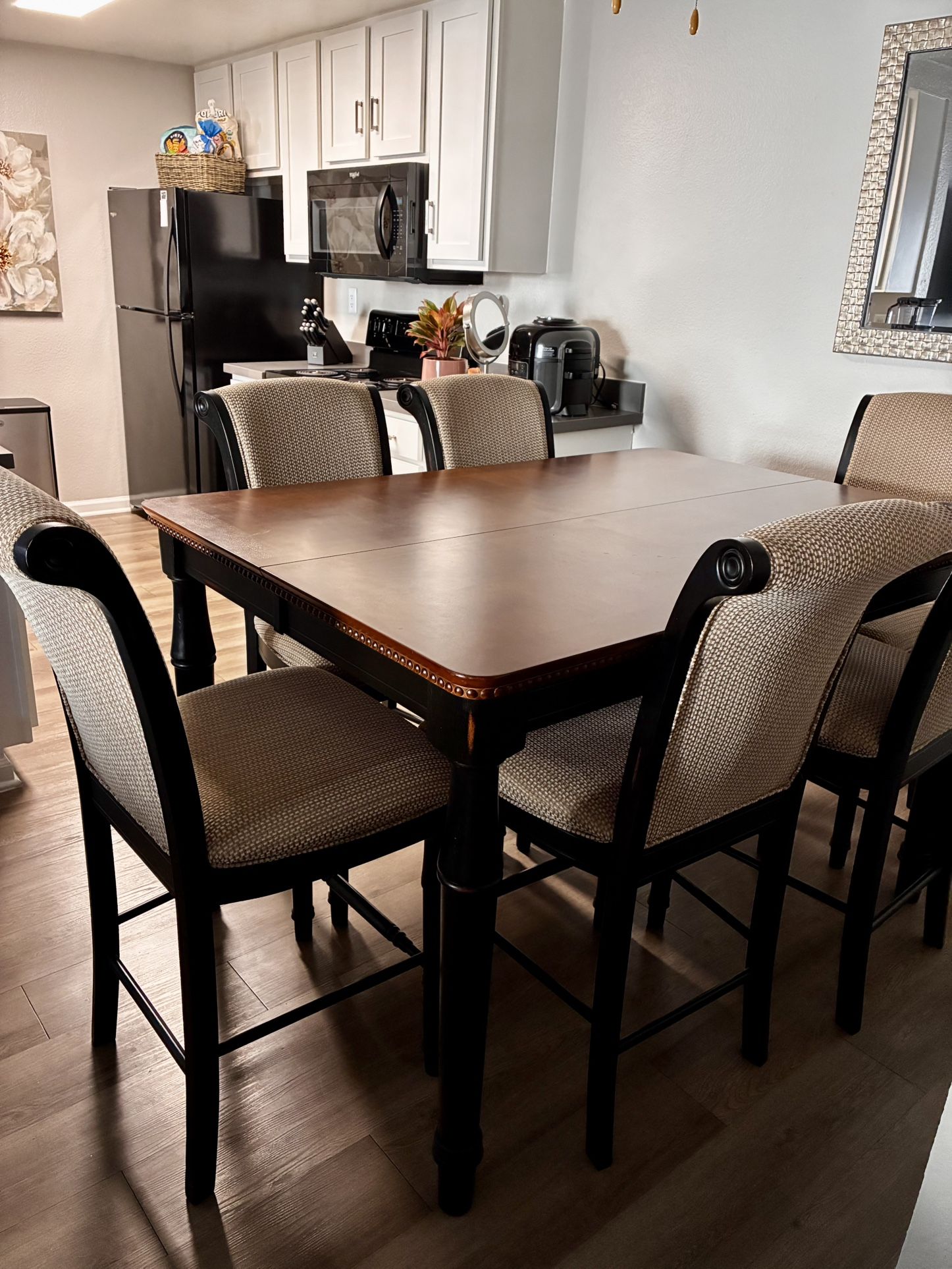 Beautiful Solid Wood Dining Room Table Set
