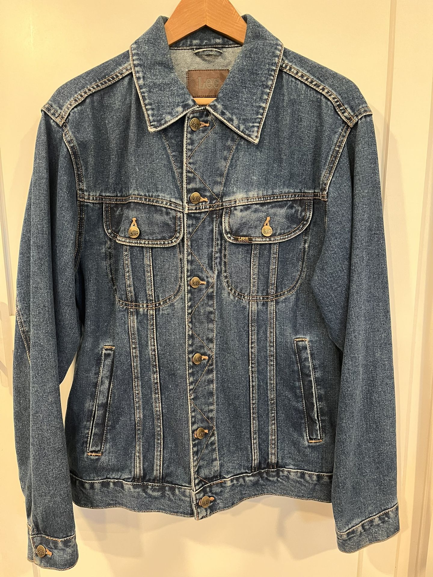 Vintage Lee Denim Jacket Size Small/Large Read Description Pls.