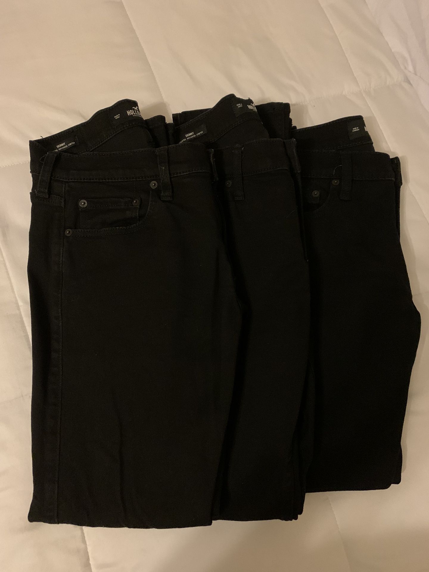 Men Hollister Black Jeans Used
