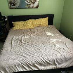King Size Bed Frame & Mattress ! $ 300.00 Only Cash