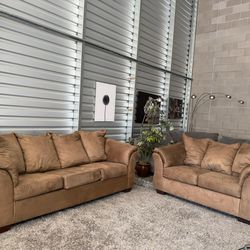 Pull out bed couch set- free delivery