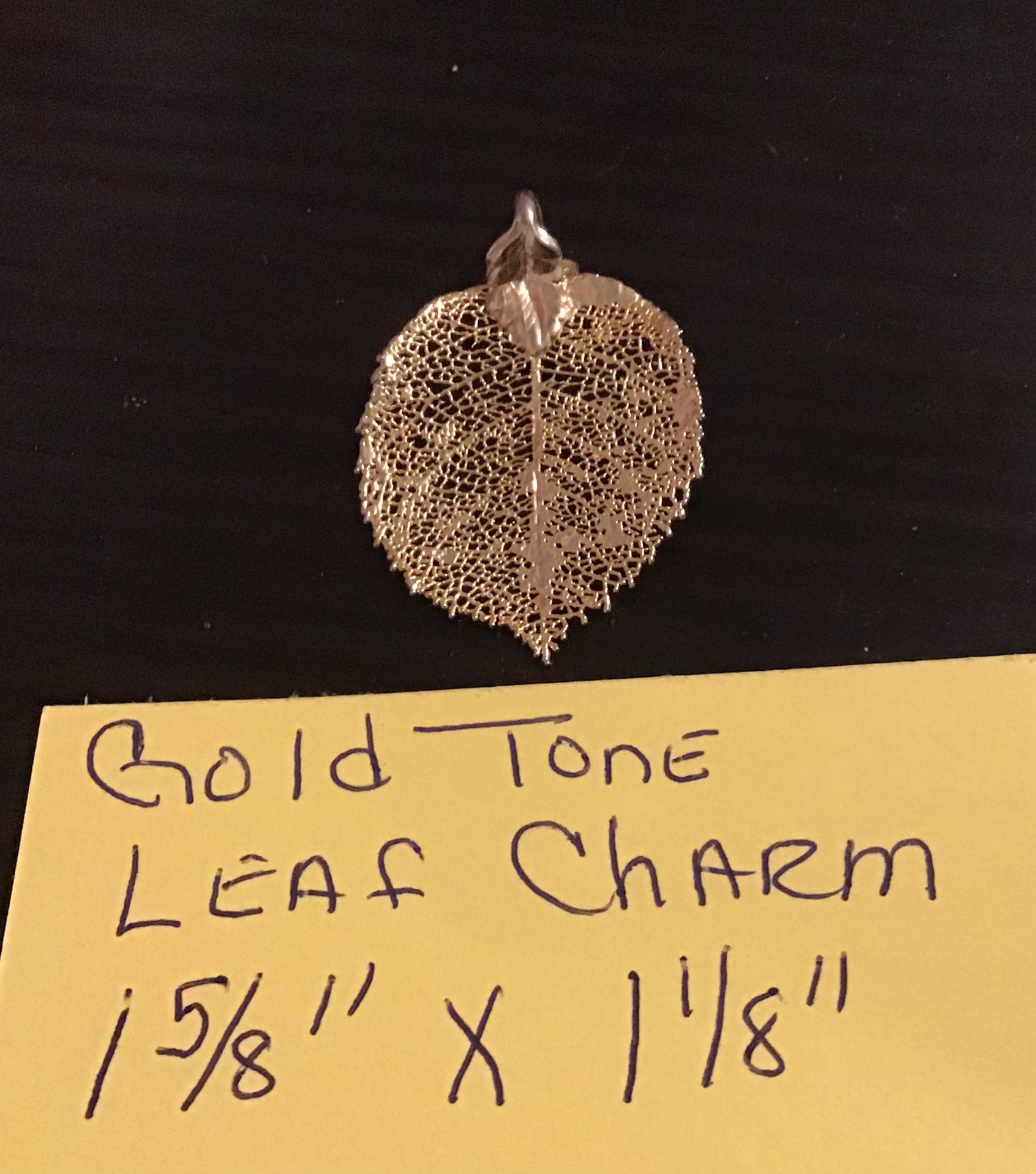 Gold Tone LEAF CHARM only