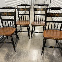 Antique Hitchcock Chairs  Set of 4