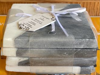 Marble Ceramic Coasters set of 4