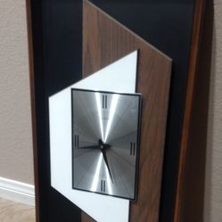 Clock MCM Abstract Wall Clock Battery Operated