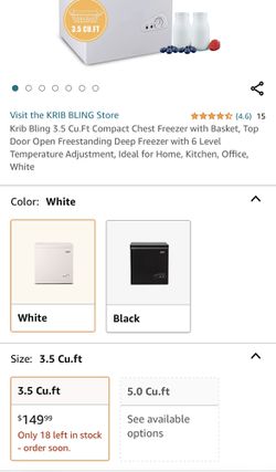 Krib Bling 3.5 Cu.ft Compact Refrigerator for Sale in Upland, CA - OfferUp