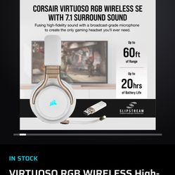 Corsair Wireless Headset Brand New 
