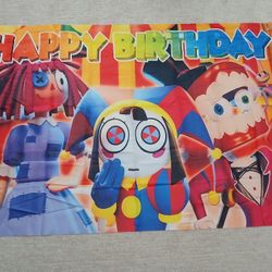 The Amazing Digital Circus Birthday Banner 
