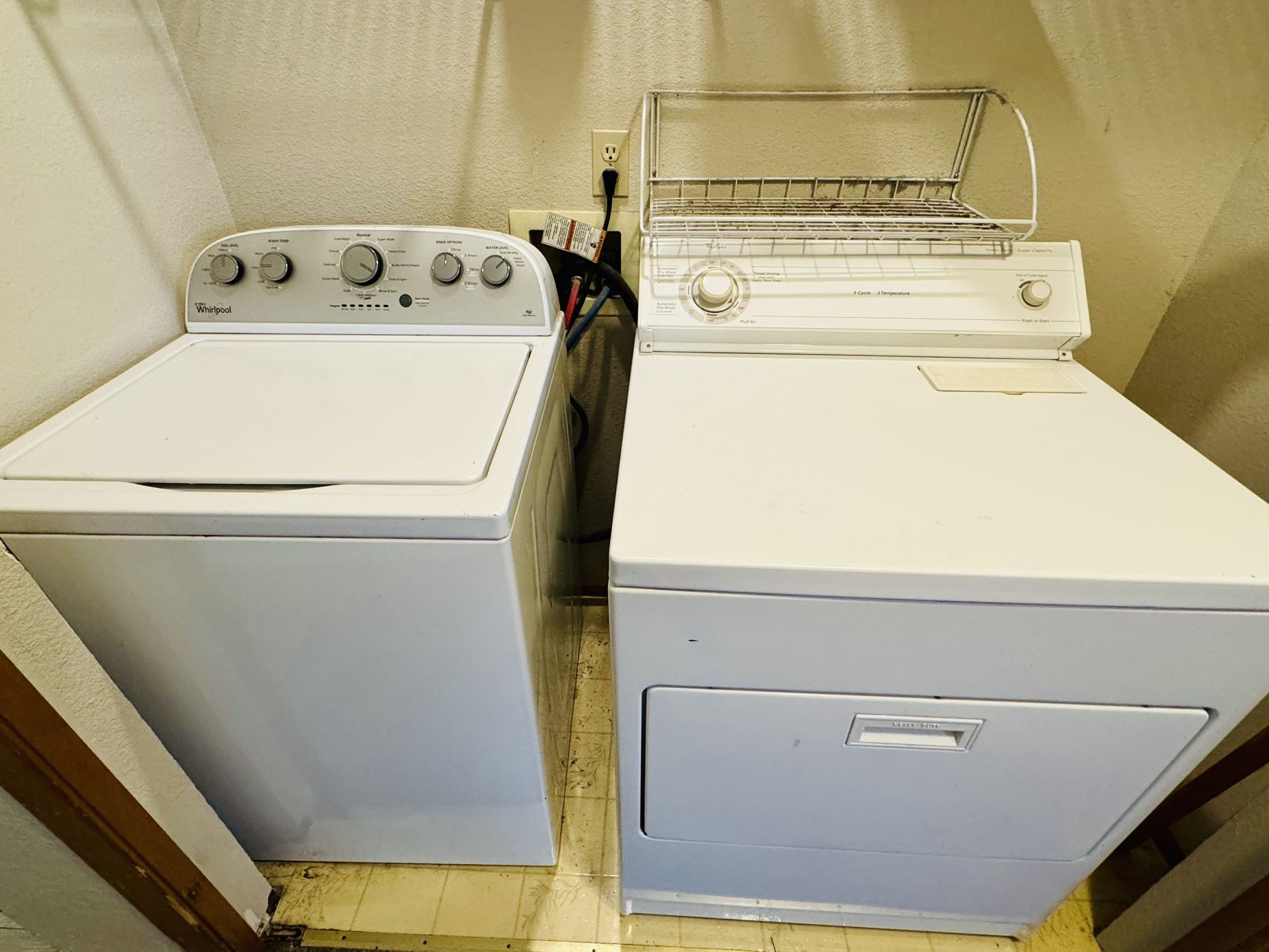 Whirlpool washer and dryer set