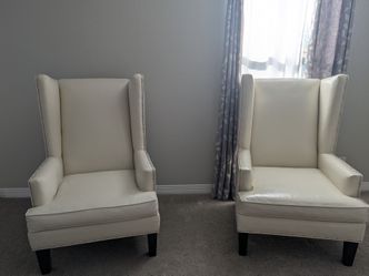 Z Gallerie Wingback Chairs – Matching Pair