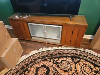 Mid century wood credenza