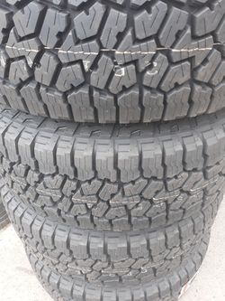 4 new tires falken at3. 285 70 r 17