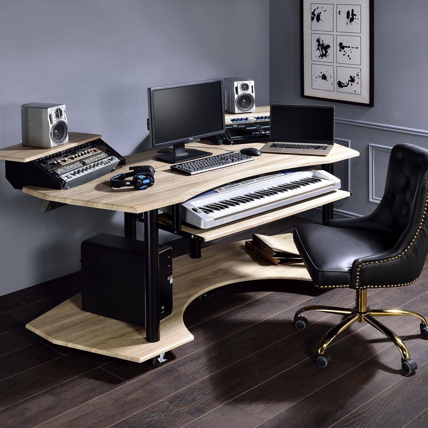 Brand New 71" Natural Oak Computer Desk