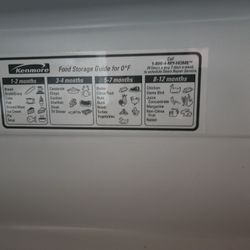 Freezer Kenmore DEEP Freeze  