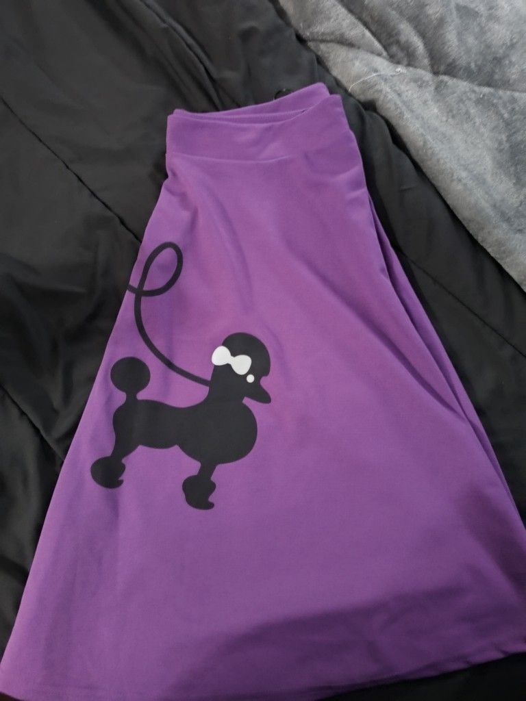 XL Purple 💜 Poodle Skirt $7