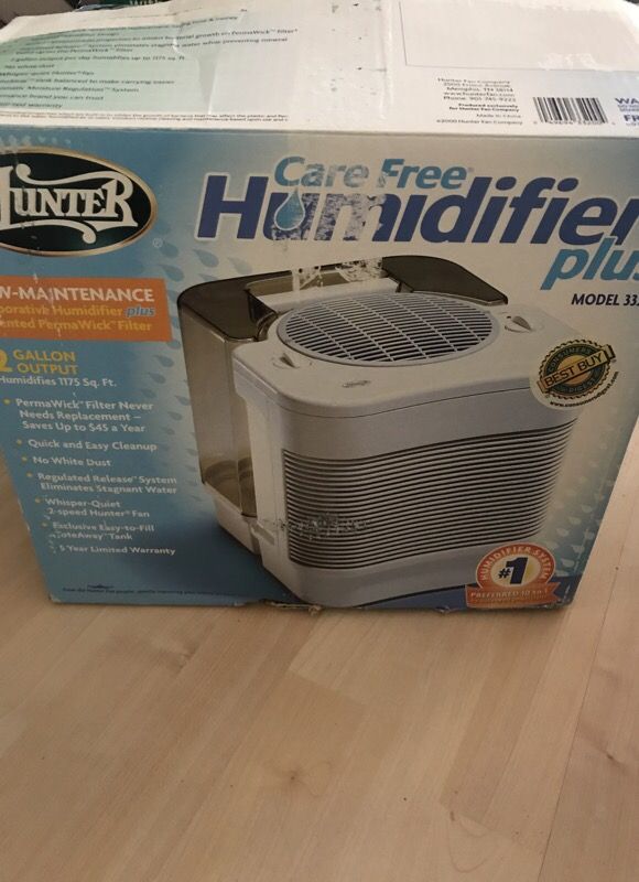 Hunter care Free humidifier plus model 33200