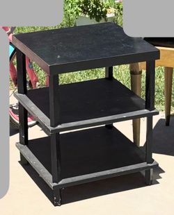 Black side table