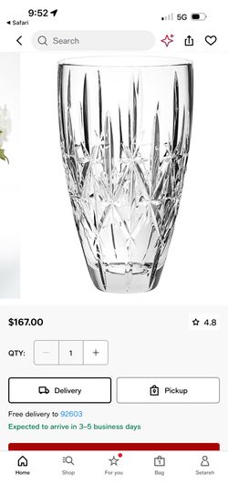 Waterford Crystal Vase 9inch