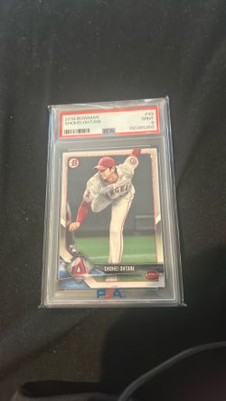 2018 Bowman Shohei, Ohtani, PSA nine rookie card 2018 Bowman Shohei, Ohtani, PSA nine rookie card