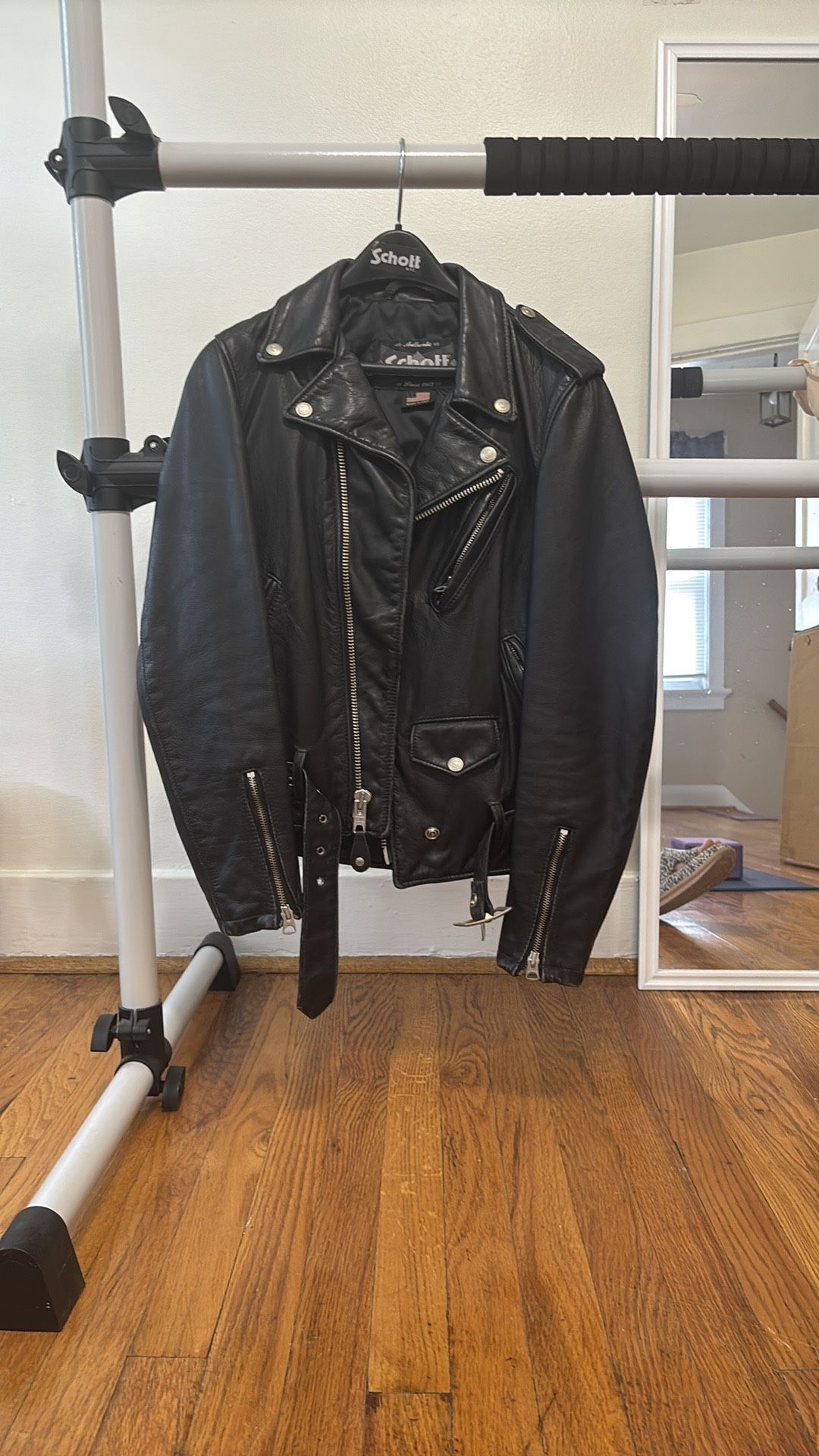 Schott NYC Motorcycle Jacket, Womens XS