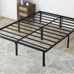 QUEEN size 14" Metal Bed Frame - Location In Description 
