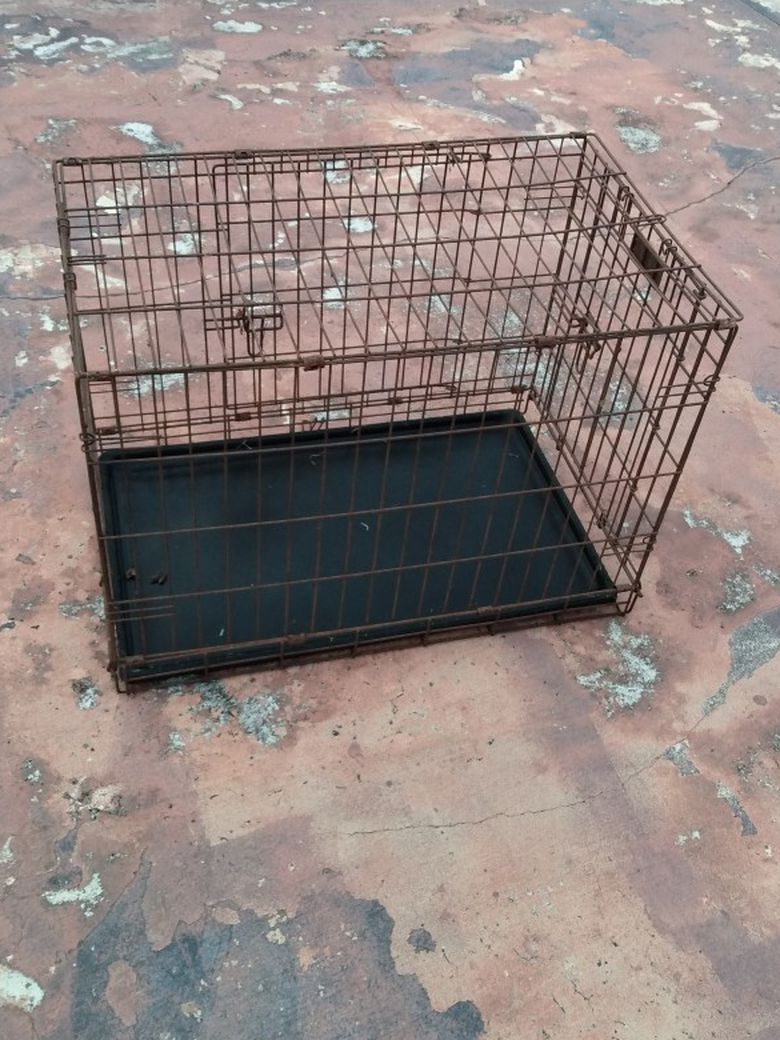 Dog Cage With Tray 