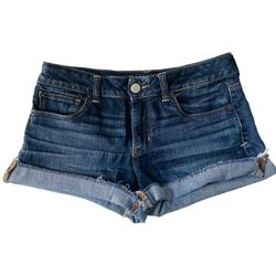 American Eagle Super Stretch Dark Wash Shorts Women’s Size 8