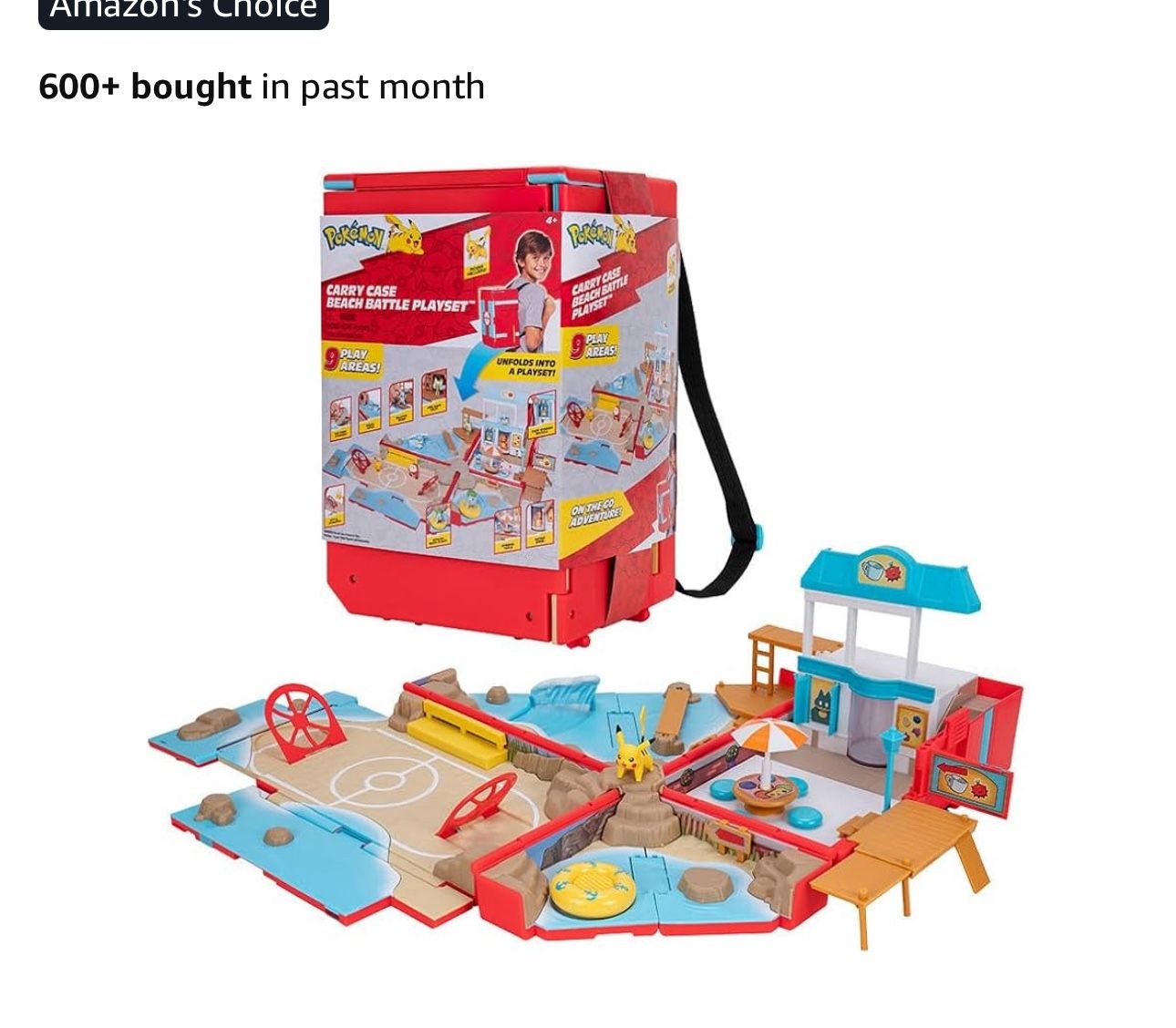 Pokemon Carry Case Battle Beach Playset