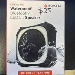 Waterproof Bluetooth LED Lit Speaker Eco X Gear