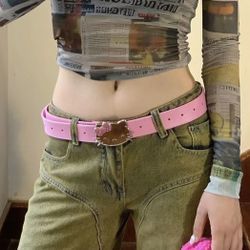 New Y2k Sanrio Hello Kitty Leather Belt 