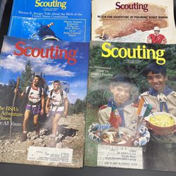 Lot Of 4 Scouting Vintage Magazine Books Pre Owned Great Condition
